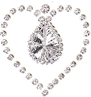 Gif animé coeur diamant